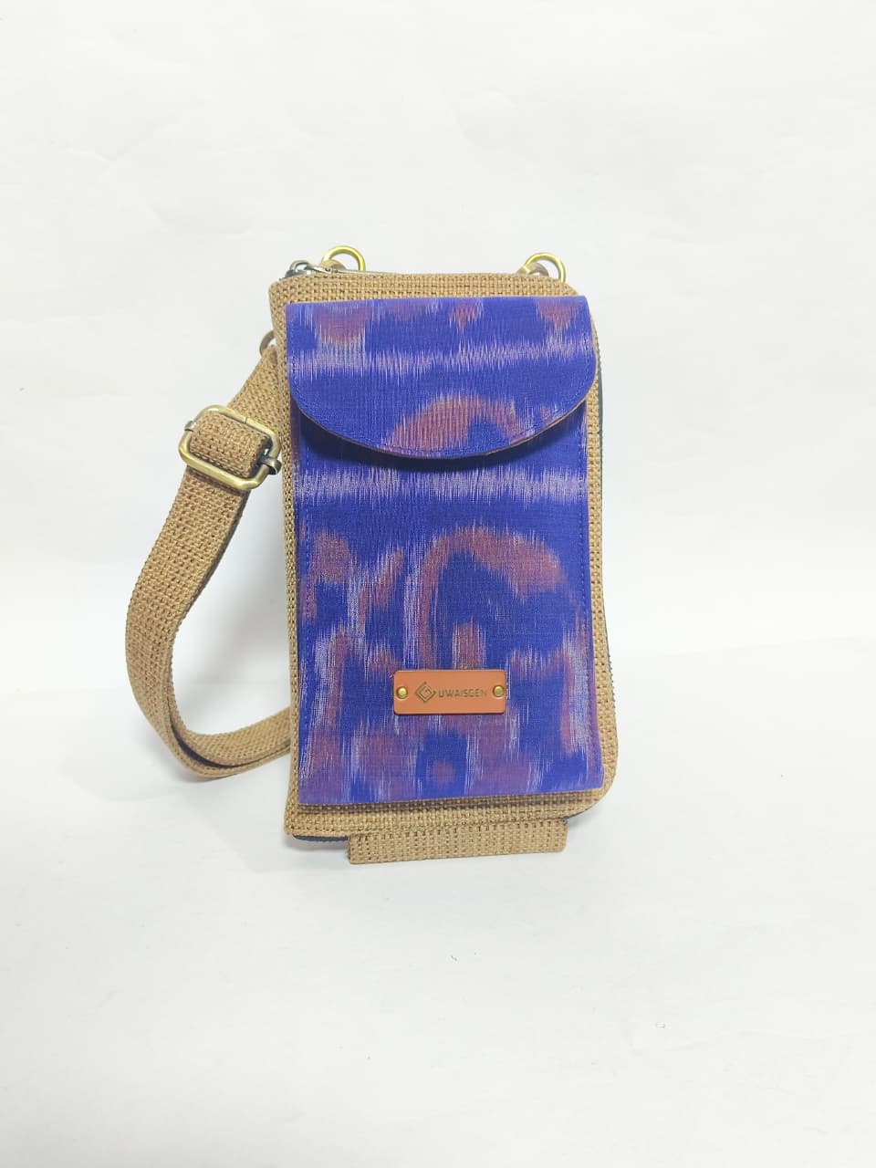 UWAISGEN Tas Selempang Goni Endek Etnik Bali Handmade Eva Slingbag