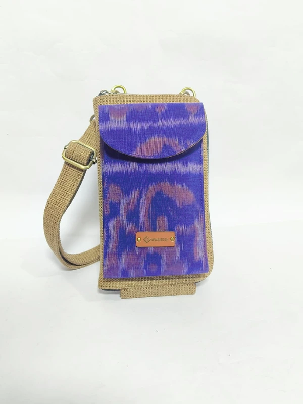 UWAISGEN Tas Selempang Goni Endek Etnik Bali Handmade Eva Slingbag