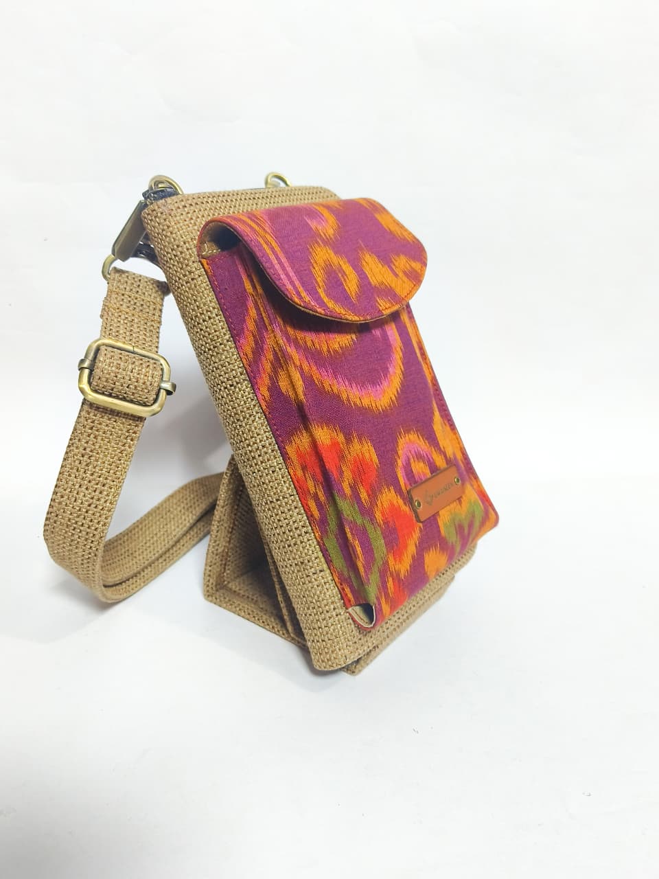 UWAISGEN Tas Selempang Goni Endek Etnik Bali Handmade Eva Slingbag