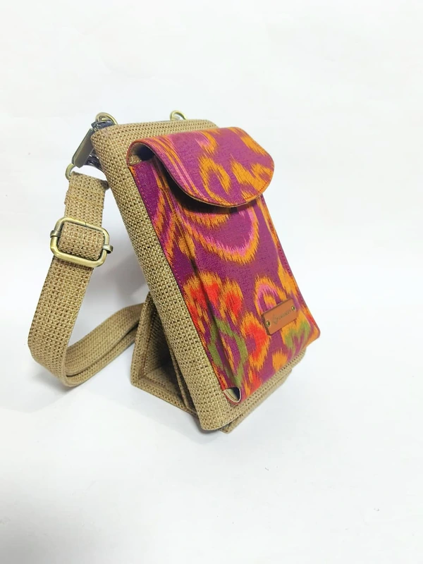 UWAISGEN Tas Selempang Goni Endek Etnik Bali Handmade Eva Slingbag