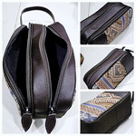 POUCH DOPO Tenun NTT mix Kulit Sapi Asli