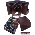 DOMPET LIPAT Tenun NTT mix Kulit Sapi Asli