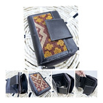 DOMPET KLEK Tenun Tangan NTT mix Kulit Sapi Asli