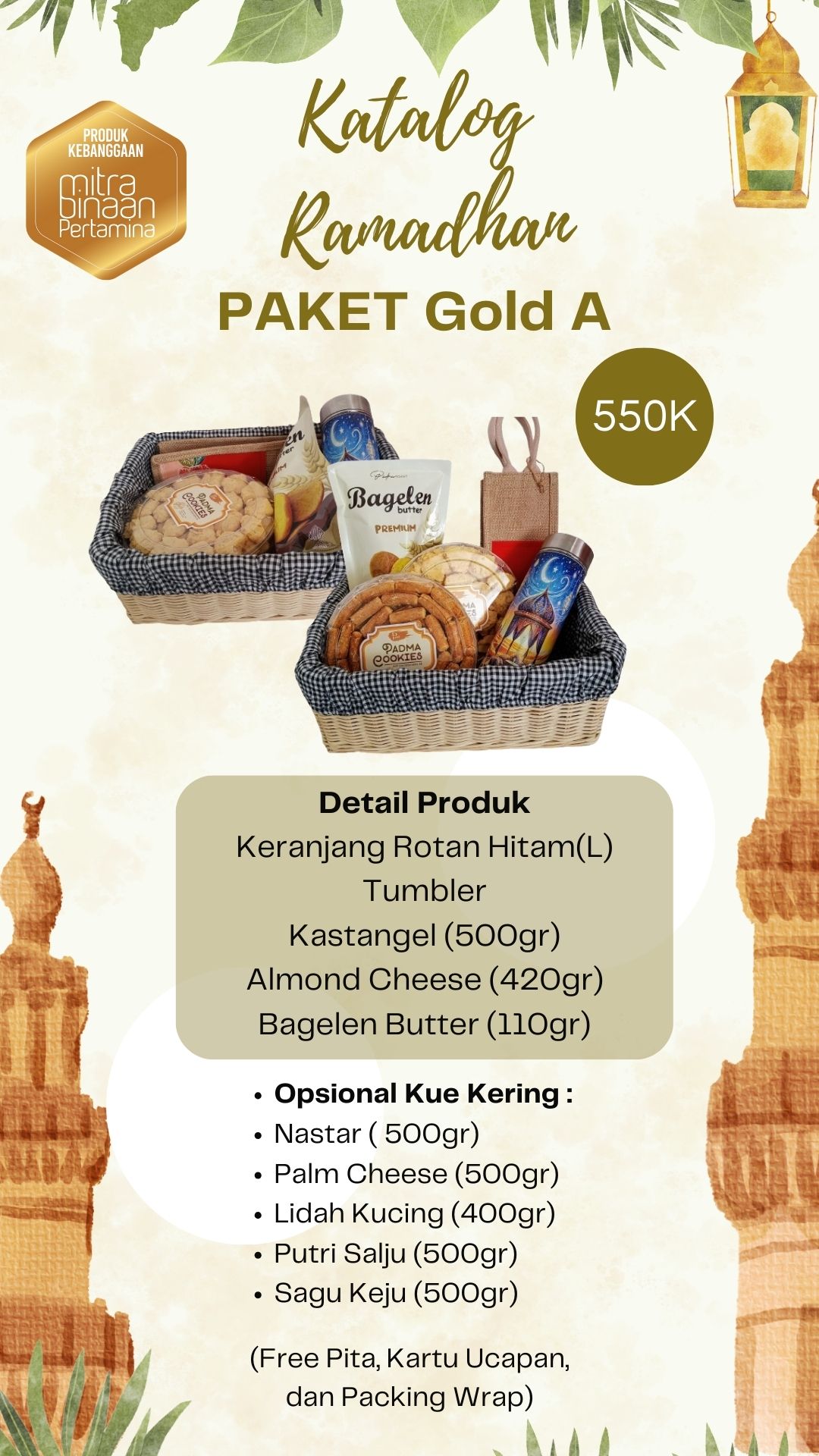 Paket Ramadhan Agrominafiber Handicraft Bundling Product Padma Bakery dan  Kopi Kuna