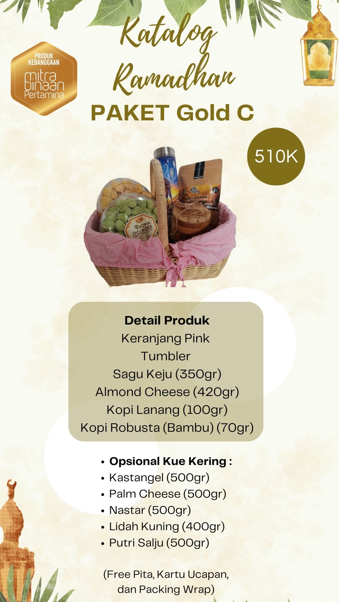 Paket Ramadhan Agrominafiber Handicraft Bundling Product Padma Bakery dan  Kopi Kuna