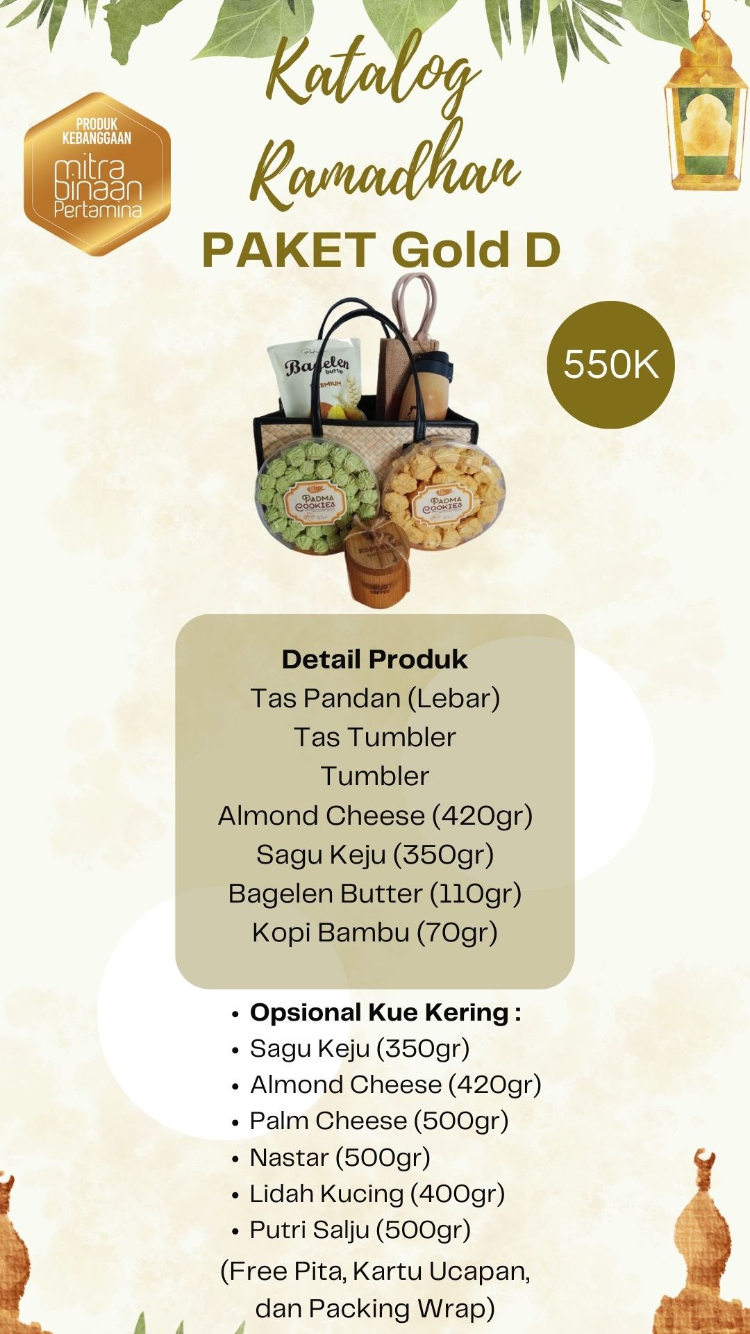 Paket Ramadhan Agrominafiber Handicraft Bundling Product Padma Bakery dan  Kopi Kuna