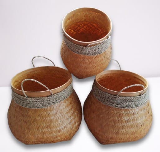 Keranjang Anyaman Bambu