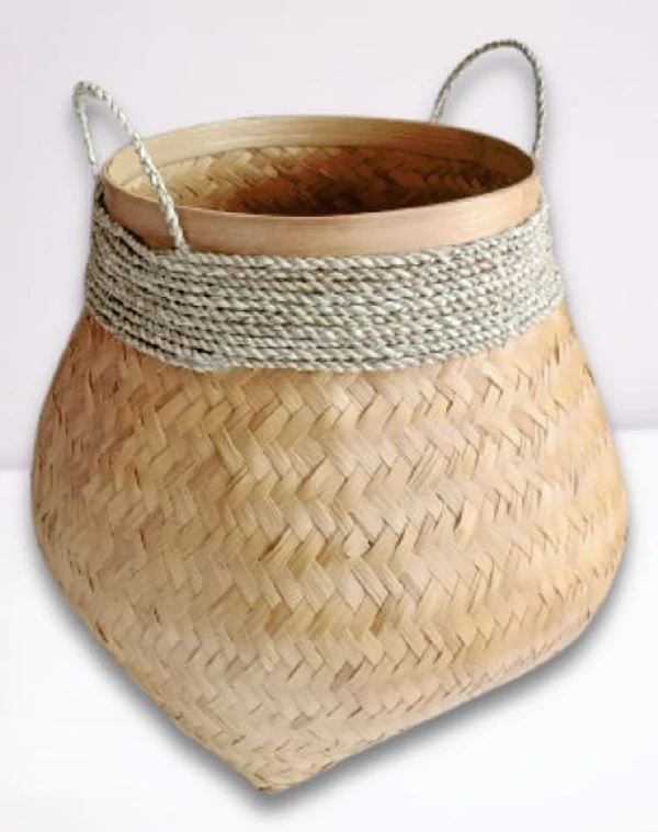 Keranjang Anyaman Bambu
