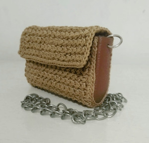 Dompet Rajut Kulit Mini