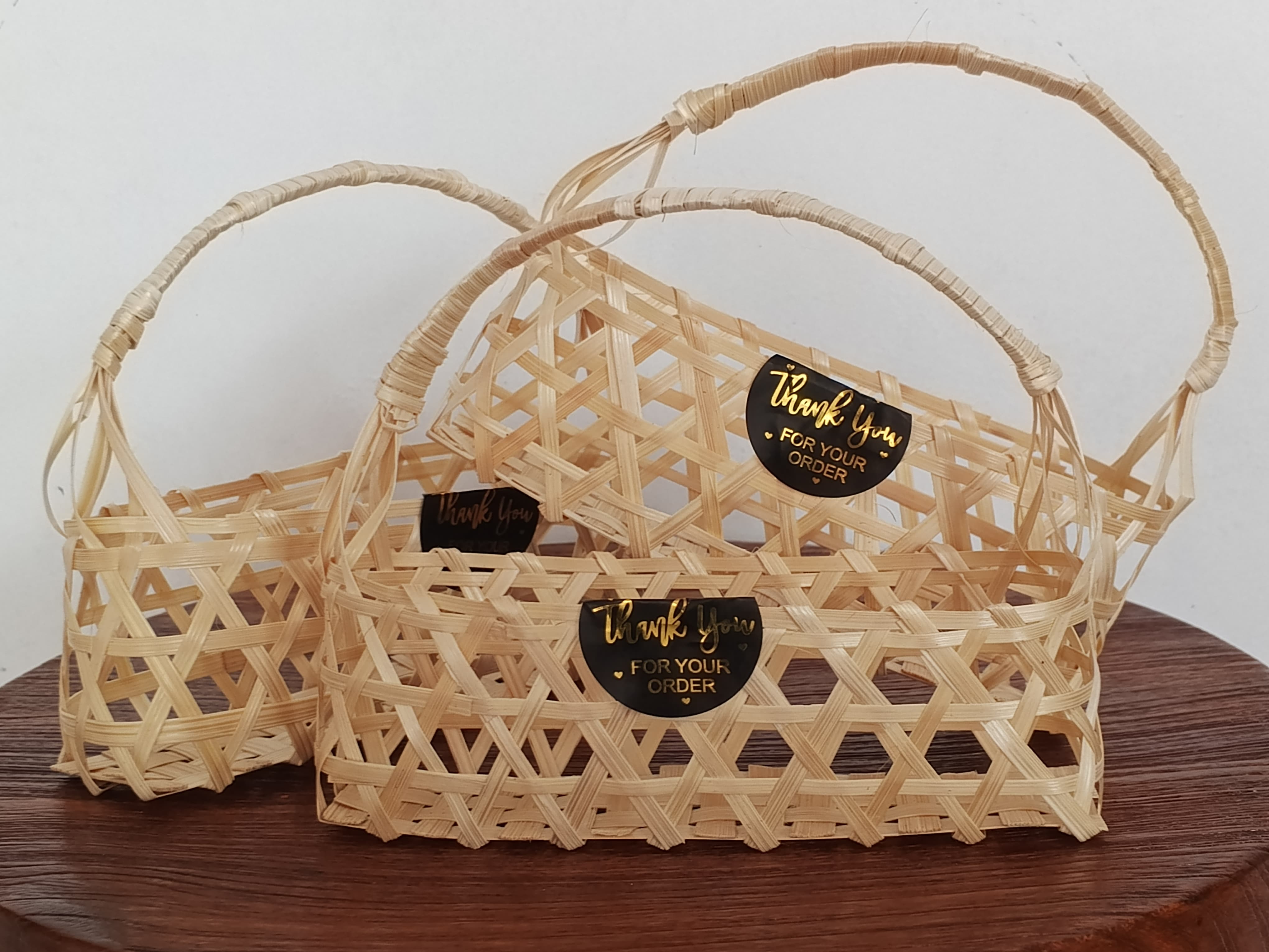 Keranjang Hampers Anyaman Bambu