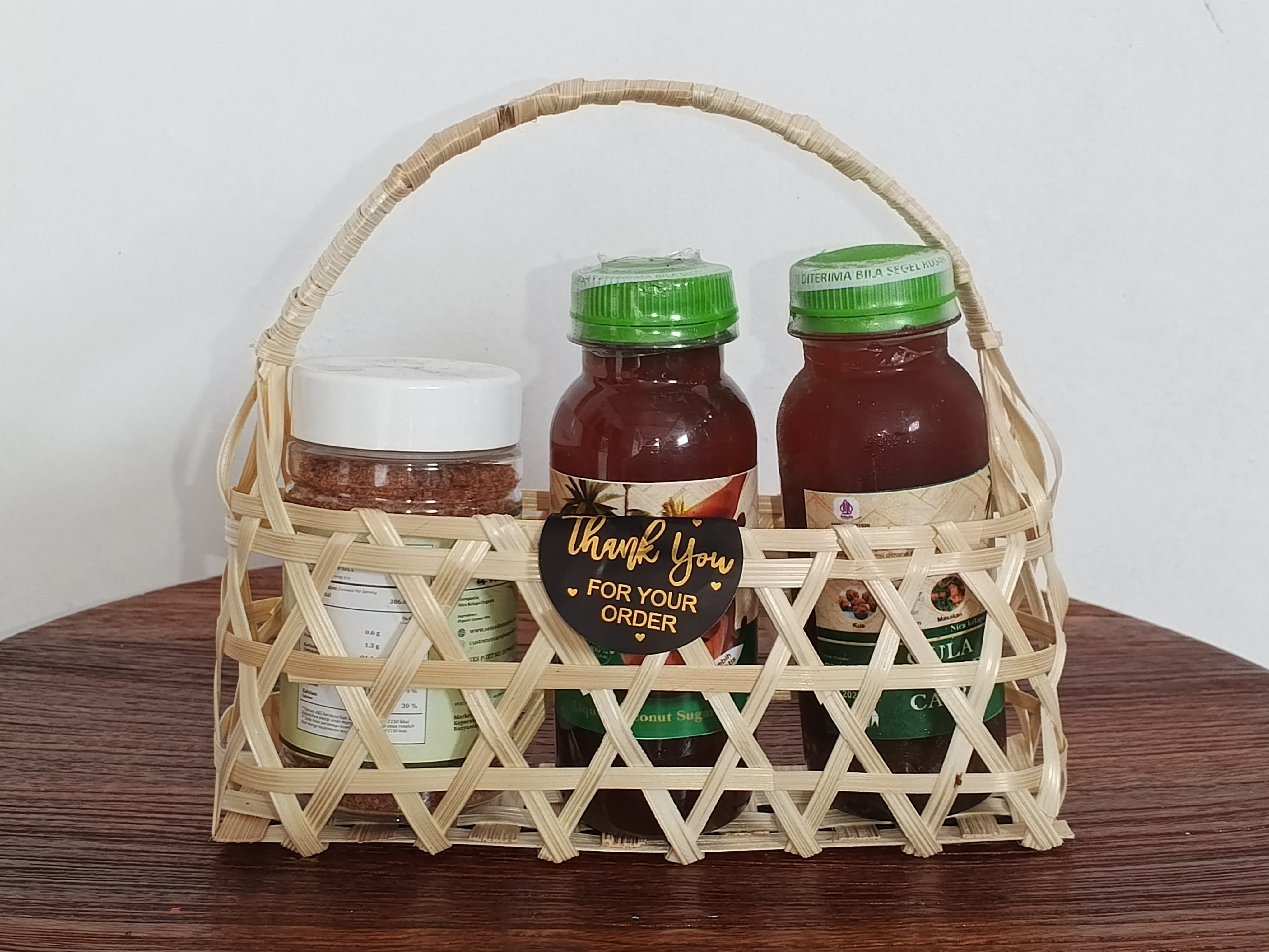 Keranjang Hampers Anyaman Bambu