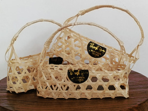 Keranjang Hampers Anyaman Bambu