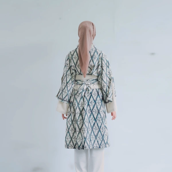 KAINNESIA Tunik Tenun Wanita Seraya Series Fit to L