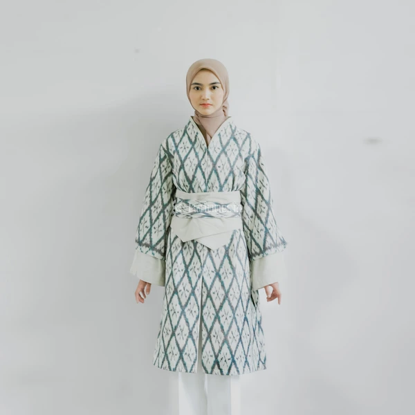 KAINNESIA Tunik Tenun Wanita Seraya Series Fit to L