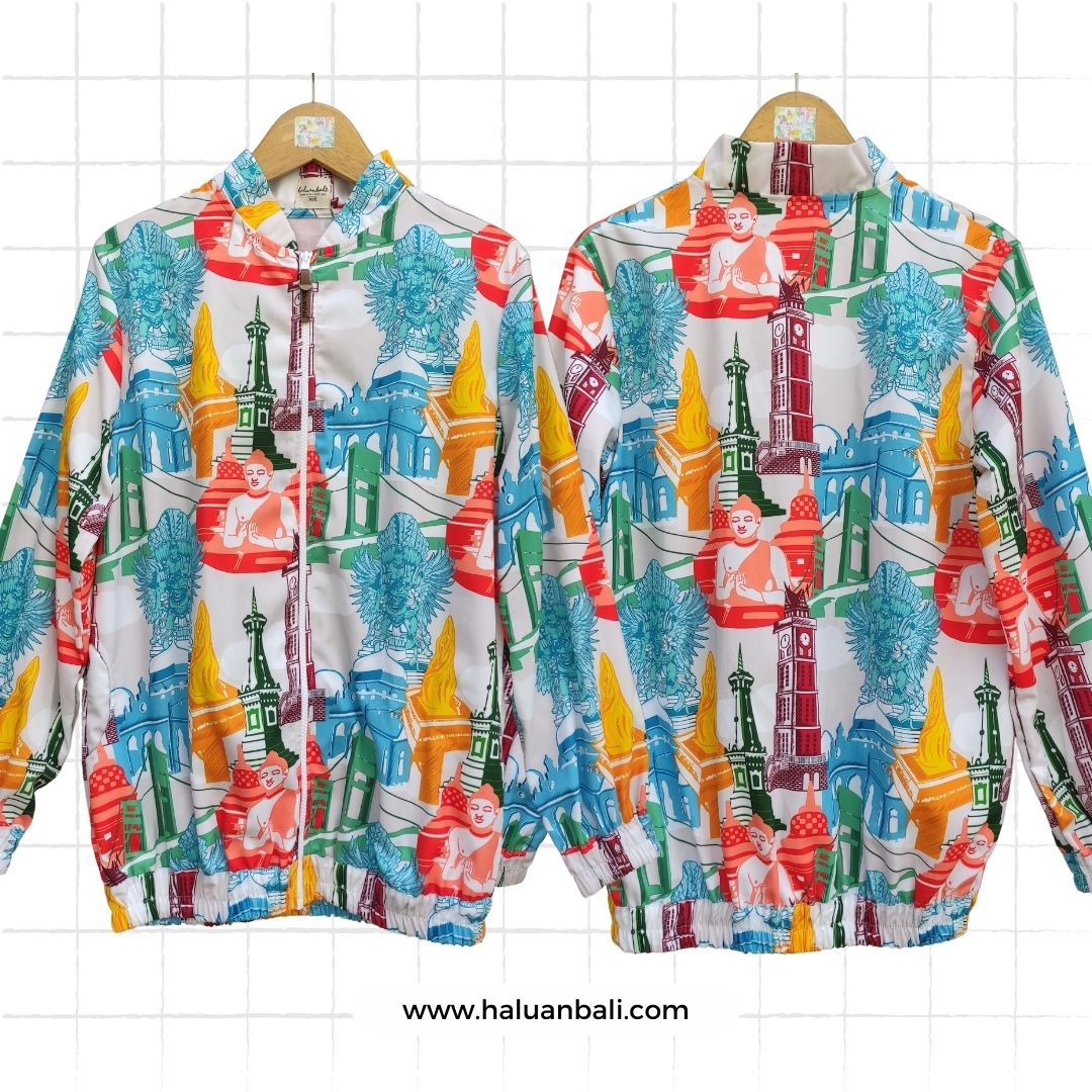 Jaket Katun Unisex by HaluanBali - Series Indonesia