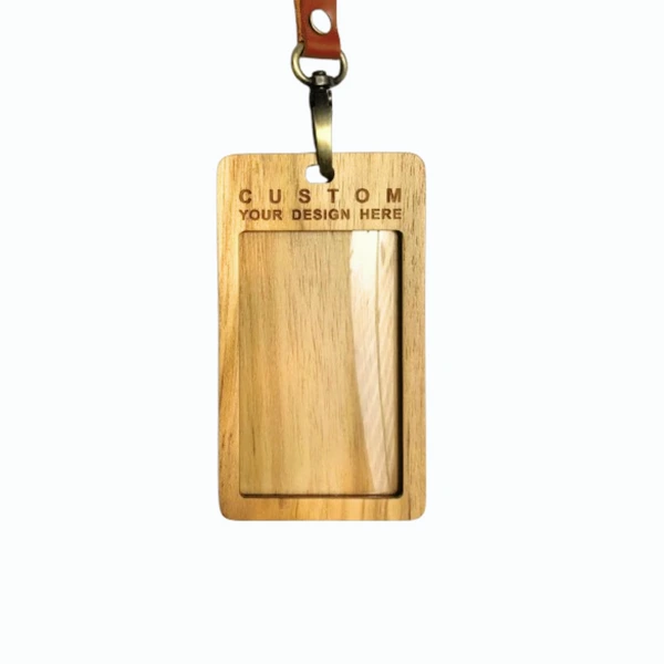 Customizeable Varian Lanyard Kayu Jati dan Maple