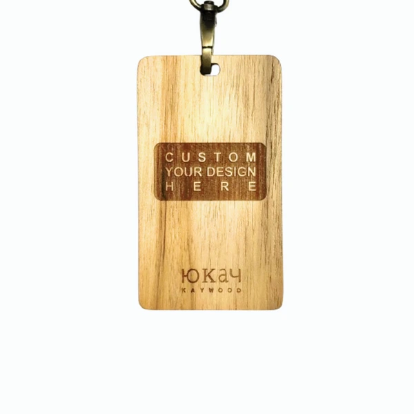 Customizeable Varian Lanyard Kayu Jati dan Maple