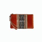 KAINNESIA Serayu Clutch - Tenun Kulit Sapi Asli