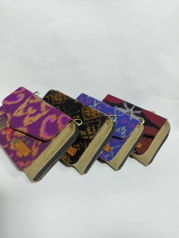 UWAISGEN Tas Selempang Goni Endek Etnik Bali Handmade Eva Landscape