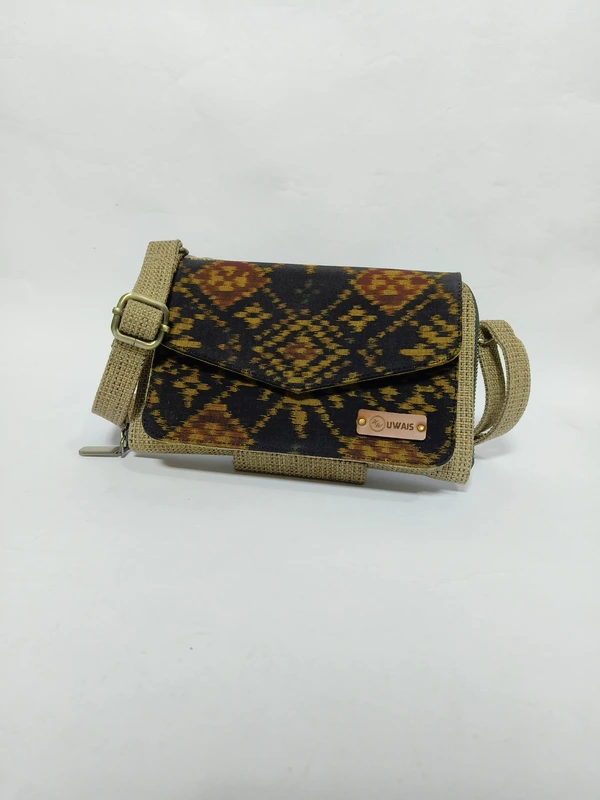 UWAISGEN Tas Selempang Goni Endek Etnik Bali Handmade Eva Landscape