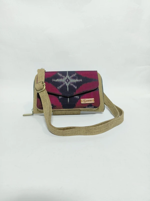 UWAISGEN Tas Selempang Goni Endek Etnik Bali Handmade Eva Landscape