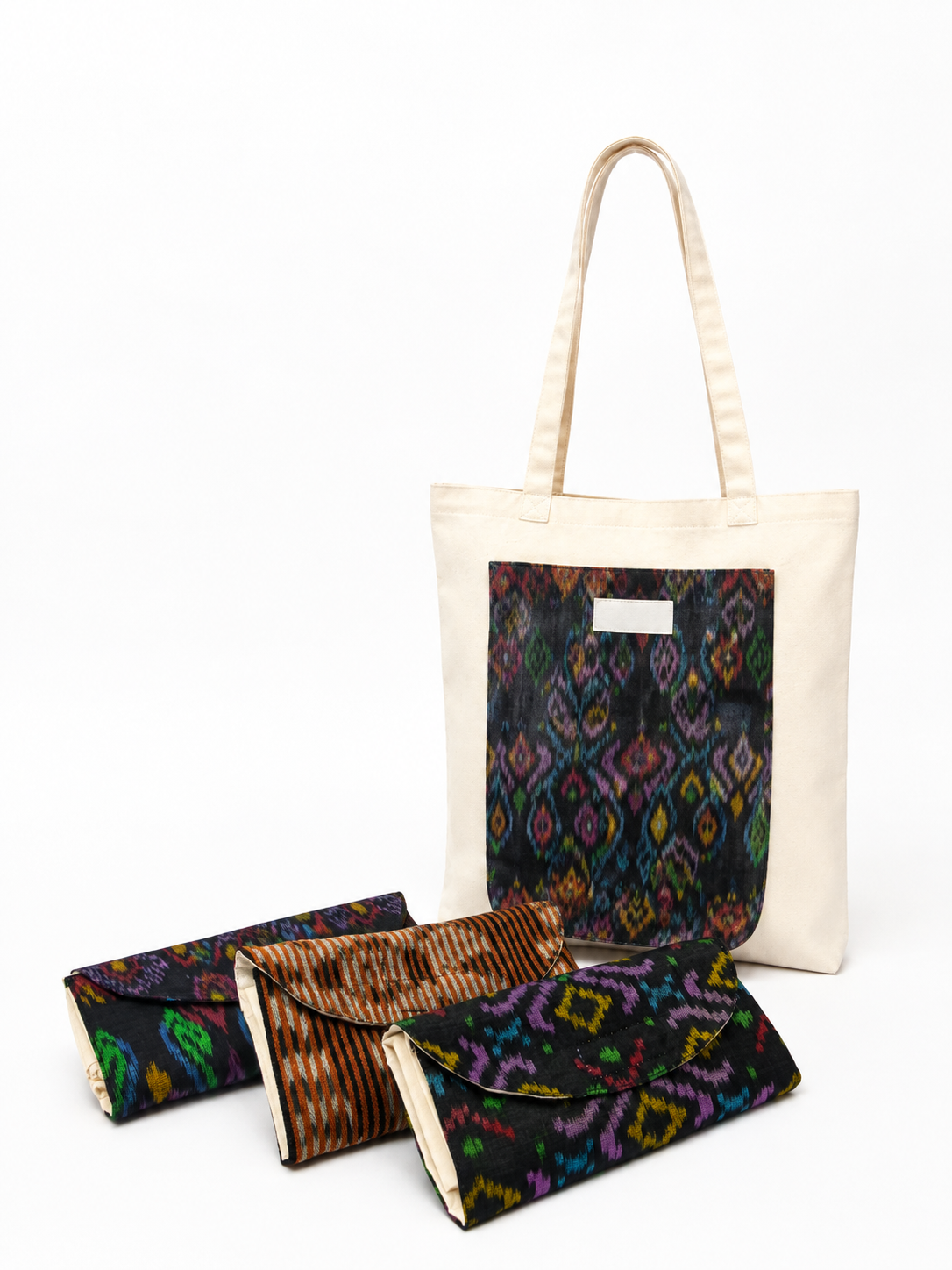 UWAISGEN Totebag Lipat Endek Etnik Bali Handmade Dhea Lipat