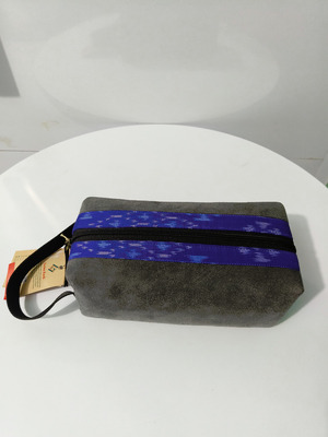 UWAISGEN Zidni Pouch Suede Endek Etnik Bali Handmade
