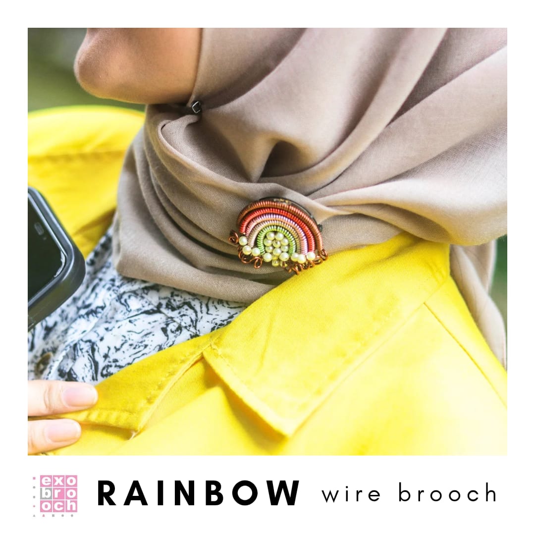 Rainbow Wire Brooch | Bros Kawat Pelangi