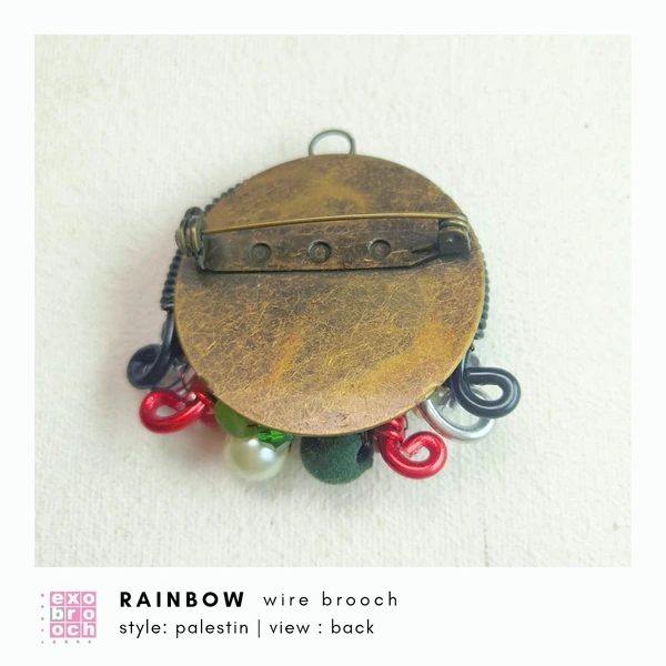 Rainbow Wire Brooch | Bros Kawat Pelangi