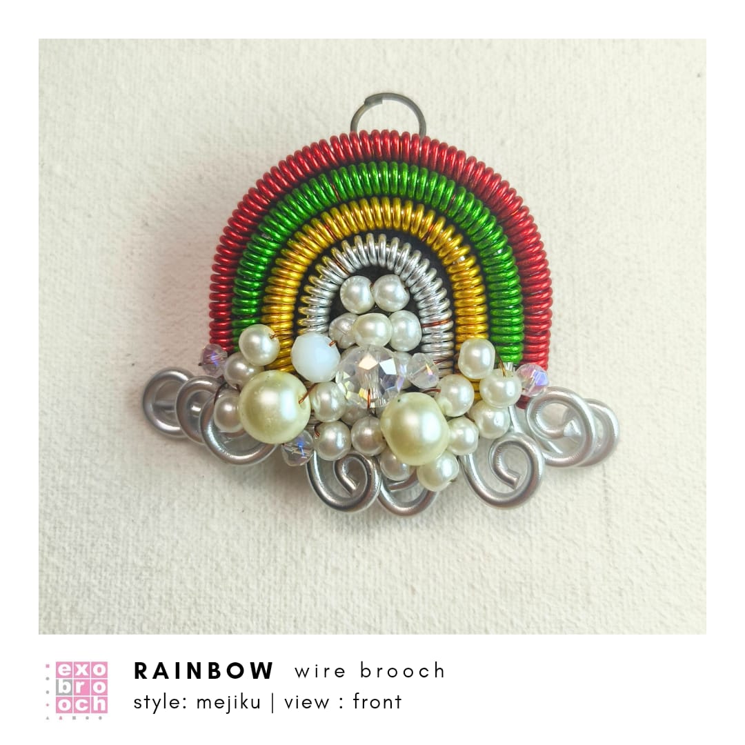 Rainbow Wire Brooch | Bros Kawat Pelangi
