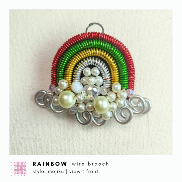 Rainbow Wire Brooch | Bros Kawat Pelangi