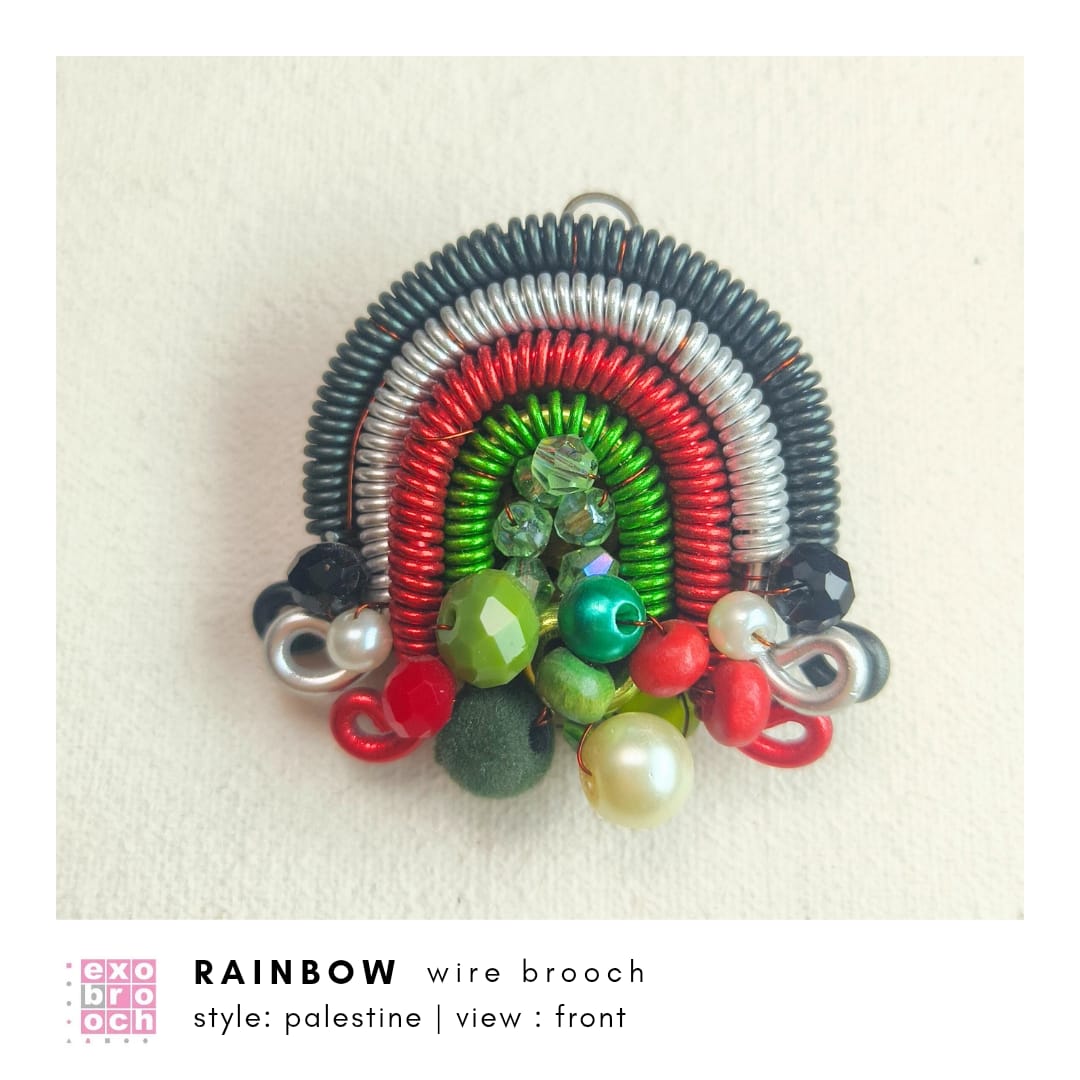 Rainbow Wire Brooch | Bros Kawat Pelangi