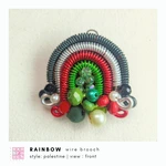 Rainbow Wire Brooch | Bros Kawat Pelangi