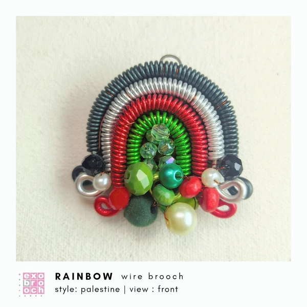 Rainbow Wire Brooch | Bros Kawat Pelangi