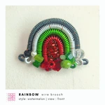 Rainbow Wire Brooch | Bros Kawat Pelangi