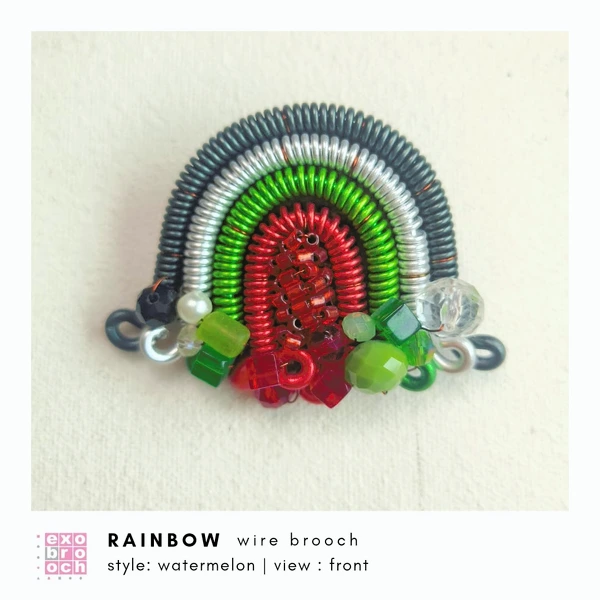 Rainbow Wire Brooch | Bros Kawat Pelangi