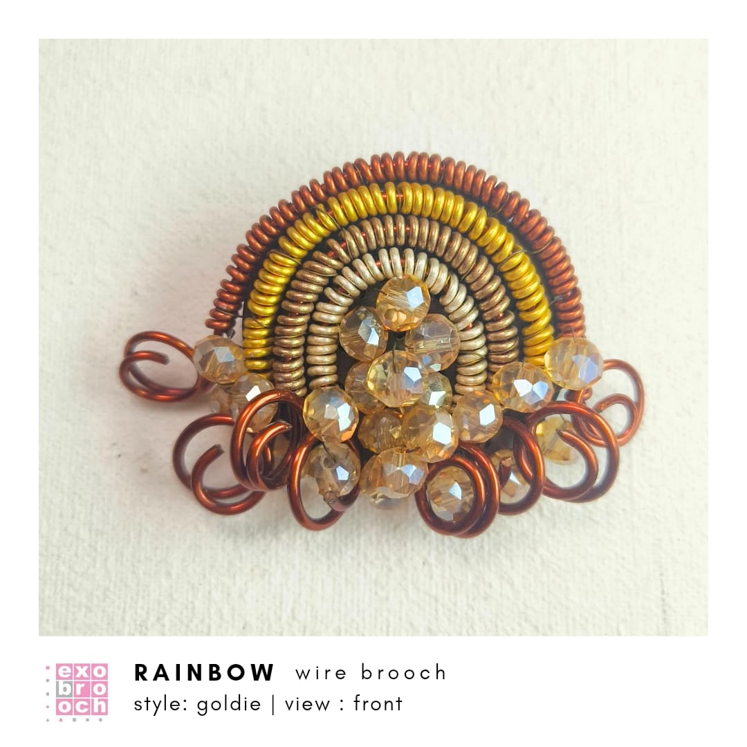 Rainbow Wire Brooch | Bros Kawat Pelangi