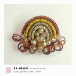 Rainbow Wire Brooch | Bros Kawat Pelangi