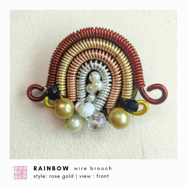 Rainbow Wire Brooch | Bros Kawat Pelangi