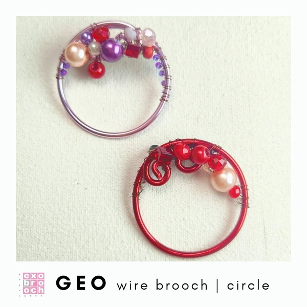 Geo Wire Brooch - Circle | Bros Kawat Geometri
