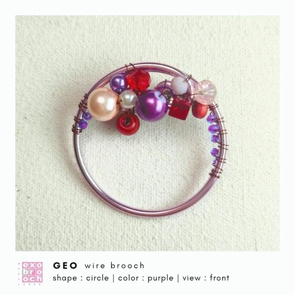 Geo Wire Brooch - Circle | Bros Kawat Geometri
