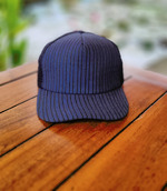 Mukuta topi jaring trucker hat topi pet bahan tenun tradisional asli
