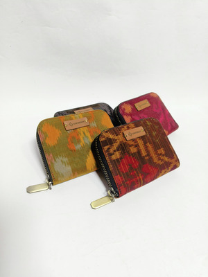UWAISGEN Dompet Wanita Tenun Endek Etnik Bali Handmade Dompet Cala