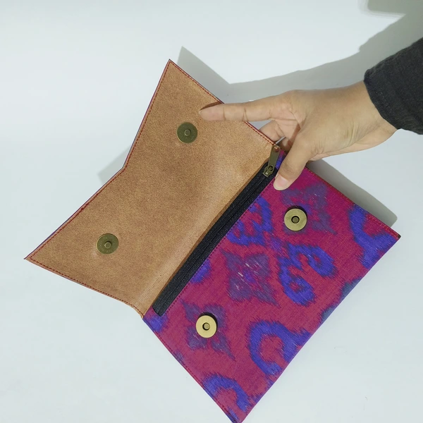 UWAISGEN Dompet Wanita Dompet Endek Etnik Bali Handmade Dompet Selendang