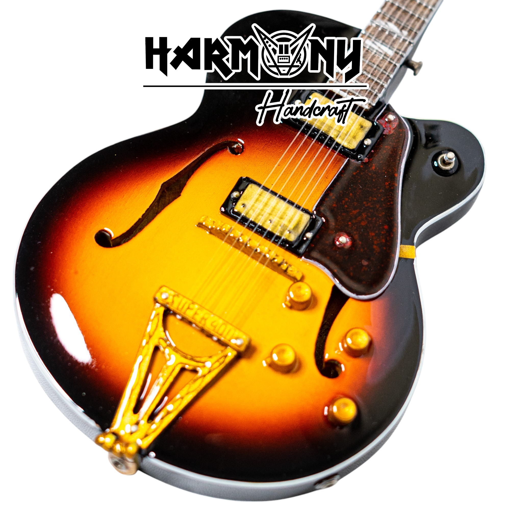 Mini Gitar Gibson 1961 Super 400 Sunbrust
