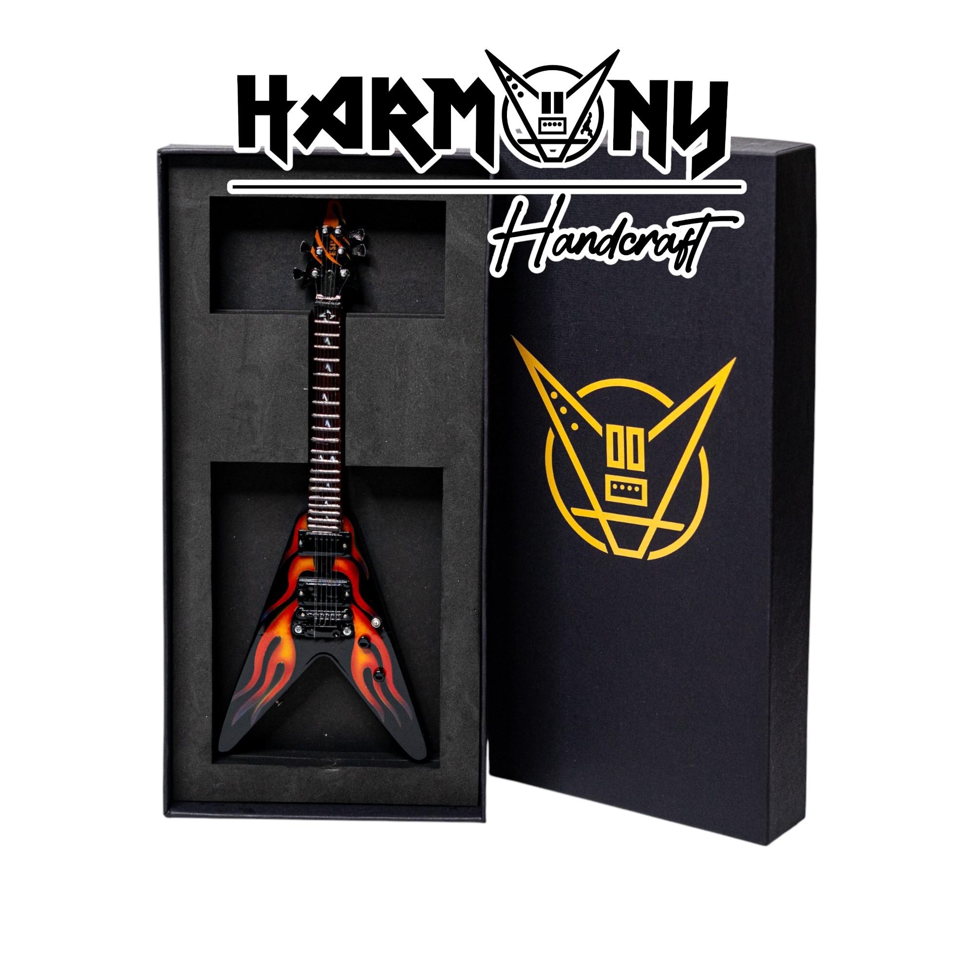 Mini Gitar James Hetfield Hot Rod Flames (METALLICA)
