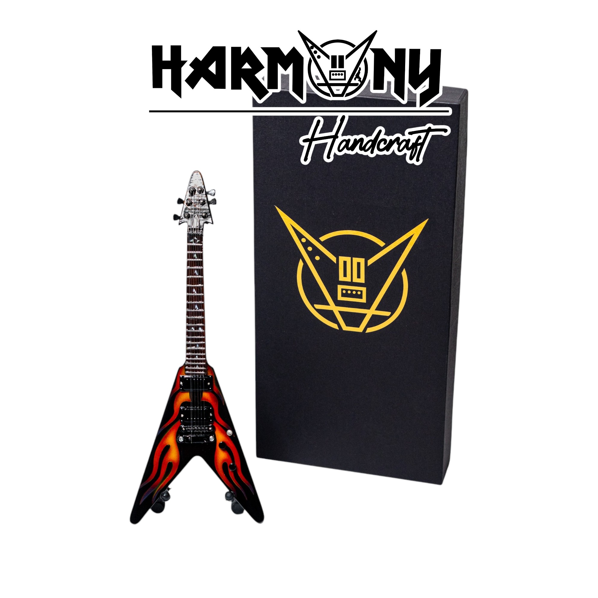 Mini Gitar James Hetfield Hot Rod Flames (METALLICA)