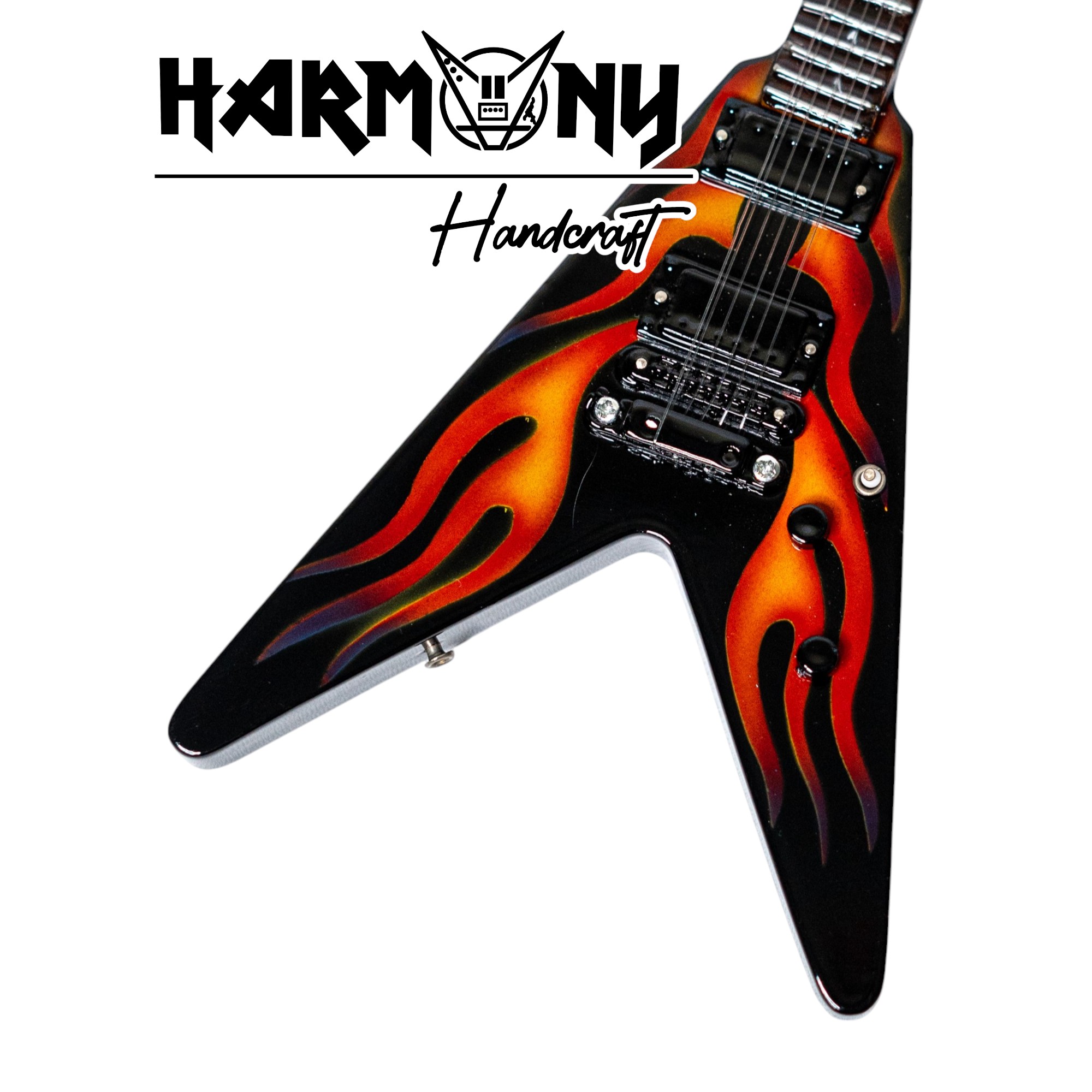 Mini Gitar James Hetfield Hot Rod Flames (METALLICA)