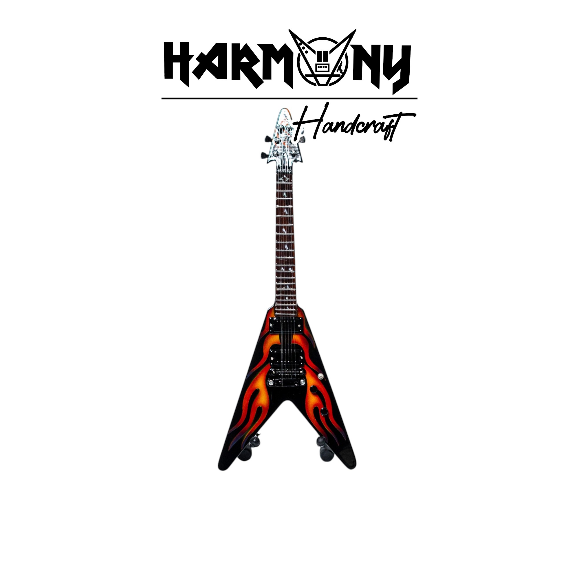 Mini Gitar James Hetfield Hot Rod Flames (METALLICA)