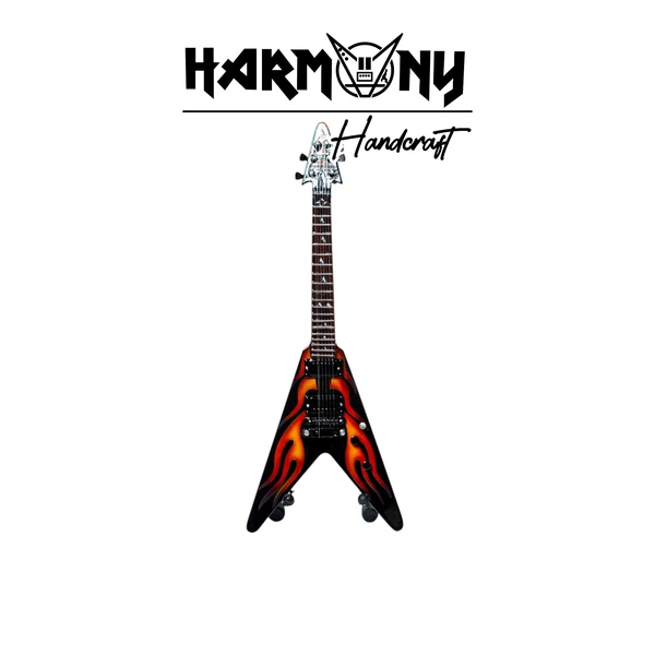 Mini Gitar James Hetfield Hot Rod Flames (METALLICA)